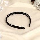 Ободок для волос «Ночка», большие звенья, 1 см, чёрный - Фото 2