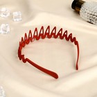 Ободок для волос «Малена», гребень, 3.8 см, чёрный - Фото 2