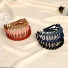 Ободок для волос «Малена», гребень, 3.8 см, чёрный - Фото 3