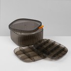 Органайзер для хранения украшений «Лео» 3 уровня, 32 ячейки, 15×15×7,5 см, цвет коричневый - фото 9033918