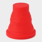 Стакан складной Доляна «Алан», силикон, 190 мл, 8.5×9 см, красный - Фото 3