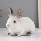 Фигурка  "Кролик №1  Белый с чёрными кончиками" высота 14 см, ширина 10 см, длина 18 см. - Фото 4