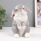 Фигурка  "Кролик №4 Серый" высота 17,5 см, ширина 11,5 см, длина 11,5 см. - фото 12149450