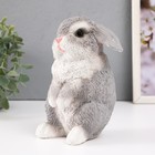 Фигурка  "Кролик №4 Серый" высота 17,5 см, ширина 11,5 см, длина 11,5 см. - Фото 4