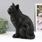 Копилка  "Кошка Черная окраска" высота 31,5 см, ширина 16 см, длина 24 см. - фото 9126186
