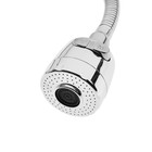 Излив для смесителя ZEIN, 3/4", гибкий, 2-х режимный аэратор, нержавеющая сталь, хром - Фото 5