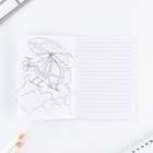 Подарочный набор «23 февраля», блокнот А6, карандаши (2 шт.) и восковые мелки (4 шт.) - Фото 4