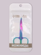 Ножницы маникюрные, прямые, широкие, 8.8 см, цвет хамелеон 9911520 - фото 319799693