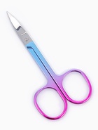 Ножницы маникюрные, загнутые, широкие, 8.8 см, цвет хамелеон - Фото 2