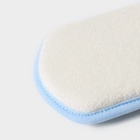 Мочалка детская для купания Доляна «Енот», детская, 12×8 см, голубая - Фото 5