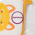 Мочалка детская для купания Доляна «Лиса», 12×8 см, МИКС - Фото 8
