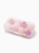 Спонжи для макияжа, набор - 8 шт., увеличиваются при намокании, розовые - Фото 4