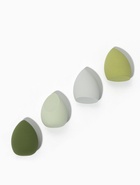 Спонжи для макияжа, набор - 4 шт., увеличиваются при намокании, цвет зелёный - Фото 4