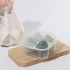 Спонжи для макияжа, набор - 4 шт., увеличиваются при намокании, цвет зелёный - Фото 10