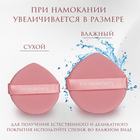 Спонжи для макияжа STRAWBERRY, набор - 7 шт., d=5.5 см, с держателем, в футляре, розовые - Фото 4