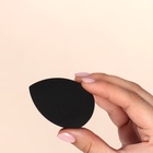 Спонж для макияжа «Капля», 6×4 см, увеличивается при намокании, в футляре, чёрный - Фото 11