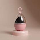 Спонж для макияжа «Капля», 6×4 см, увеличивается при намокании, в футляре, чёрный - Фото 9