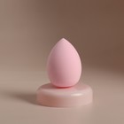 Спонж для макияжа «Капля», 6 × 4 см, увеличивается при намокании, в футляре, цвет нежно-розовый - фото 9769628