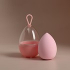 Спонж для макияжа «Капля», 6×4 см, увеличивается при намокании, в футляре, нежно-розовый - Фото 10