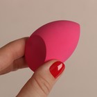 Скошенный спонж для макияжа «Капля», 6 × 4,5 см, увеличивается при намокании, в футляре, цвет ярко-розовый - Фото 11