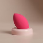 Скошенный спонж для макияжа «Капля», 6 × 4,5 см, увеличивается при намокании, в футляре, цвет ярко-розовый - Фото 8