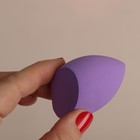Скошенный спонж для макияжа «Капля», 6 × 4 см, увеличивается при намокании, в футляре, цвет фиолетовый - Фото 11