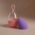 Скошенный спонж для макияжа «Капля», 6 × 4 см, увеличивается при намокании, в футляре, цвет фиолетовый - Фото 10