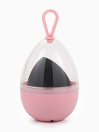 Скошенный спонж для макияжа «Капля», 6×4 см, увеличивается при намокании, в футляре, чёрный - Фото 3