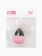 Скошенный спонж для макияжа «Капля», 6×4 см, увеличивается при намокании, в футляре, чёрный - Фото 4