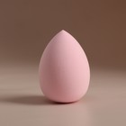 Спонж для макияжа «Капля», 6 × 4 см, увеличивается при намокании, цвет розовый - фото 9310419
