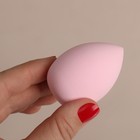 Спонж для макияжа «Капля», 6 × 4 см, увеличивается при намокании, цвет розовый - фото 9310420