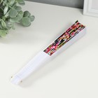 Веер пластик, текстиль "Узор: китайские огурцы" МИКС 23 см 9937089