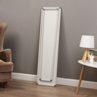 Зеркало интерьерное напольное, акрил, 35×125 см, белое - Фото 3