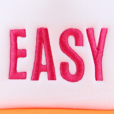 Кепка женская с сеткой EASY, оранжевая, р-р 56