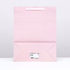 Пакет подарочный ламинированный «Розовый», L 31×40×14 см - Фото 2