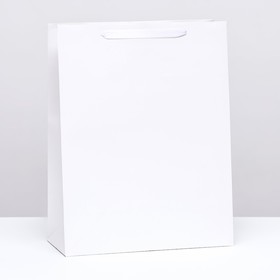 Пакет ламинированный «Белый», L 31 × 40 × 14 см