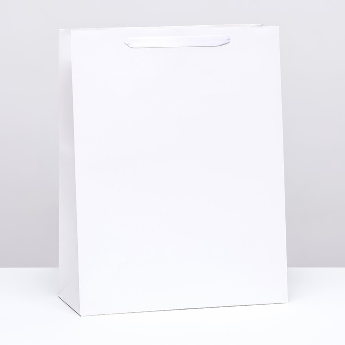 Пакет ламинированный «Белый», L 31 × 40 × 14 см - Фото 1