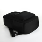 Рюкзак городской из текстиля на молнии, 4 кармана, цвет чёрный - Фото 5