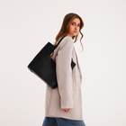 Сумка женская на магните, косметичка, цвет чёрный - фото 23866201