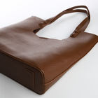 Сумка-мешок женская на магните, косметичка, цвет коричневый - фото 23689436