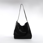 Сумка-мешок женская, на магните, косметичка, цвет чёрный - фото 3843919