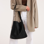 Сумка - мешок женская на магните, 31×8.5×30 см, чёрная - Фото 2