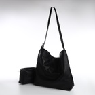 Сумка - мешок женская на магните, 31×8.5×30 см, чёрная - Фото 4