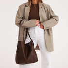 Сумка женская на магните, косметичка, цвет коричневый - фото 23866210