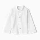Рубашка для мальчика KAFTAN Linen, р.30 (98-104 см) белый - Фото 5