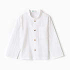 Рубашка для мальчика KAFTAN Linen, р.30 (98-104 см) белый - фото 23727428
