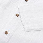 Рубашка для мальчика KAFTAN Linen, р.30 (98-104 см) белый - Фото 7
