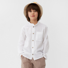 Рубашка для мальчика KAFTAN Linen, р.30 (98-104 см) белый - фото 26613319