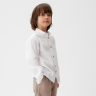 Рубашка для мальчика KAFTAN Linen, р.30 (98-104 см) белый - Фото 2