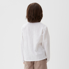 Рубашка для мальчика KAFTAN Linen, р.30 (98-104 см) белый - Фото 3